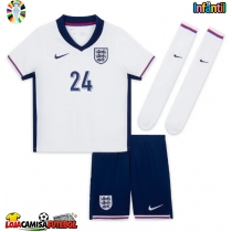 Camisa de Futebol Inglaterra Cole Palmer #24 Equipamento Principal Infantil Europeu 2024 Manga Curta (+ Calças curtas)